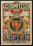 700064 Affiche van de lustrumfeesten bij het 55e lustrum (275 jarig bestaan) van de universiteit te Utrecht met als ...